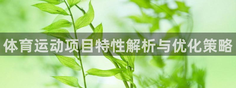 必发集团|体育运动项目特性解析与优化策略