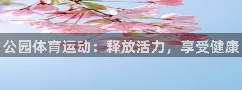 必发集团官网登录|公园体育运动：释放活力，享受健康